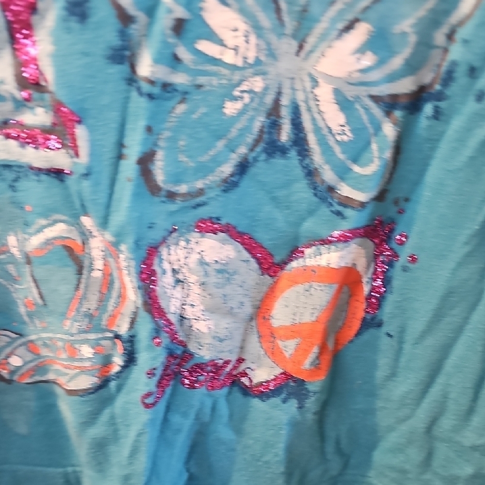 Canyon River Blues Kids Blue Graphic Top - Picture 3 of 7